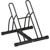Relaxdays Fahrradständer, Metall Bodenparker für 2 Räder, bis 60mm