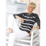 Sieh an! Ringel-Pullover Schwarz / Weiß 44