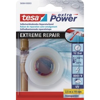 Tesa 56064 extra Power Extreme Repair Reparaturband transparent 19mm/2.50m,
