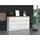 roe furniture Moderne 6-Schubladen-Kommode 120 cm Weiß matt / Braun