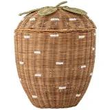 Bloomingville Pelino Korb mit Deckel, Braun, Rattan