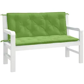vidaXL Gartenbankauflage 120 x 50 x 7 cm melange grün 2 St.