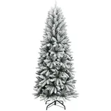 vidaXL Künstlicher Weihnachtsbaum Beschneit 210 cm PVC PE