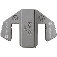 TOOLCRAFT Crimp-Einsätze Crimpeinsatz für 4P4C/Rj22 Steckverbinder Passend für Marke