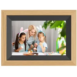 Braun DigiFrame 10B WiFi buche+schwarzes Passepartout,