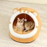 Warmes Katzenbett & Hundehöhle - Kuschelige Schlafmatte für Haustiere