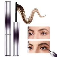 Metal Mascara, 3D Wasserfest Und Wischfest Wimperntusche, Mascara Wimpernserum Natürliche Länge, Schlankes Volumen, Langanhaltend Verlängern und Schwingen für Natürlich Schöne Wimpern (Braun)