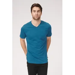 Basic Vneck T -Shirt - Erdölblau - Mann - TeeShoppen