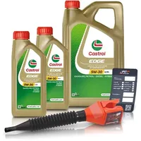 Castrol 7 L EDGE 5W-30 A5/B5 + Ölwechsel-Anhänger + Einfülltrichter [Hersteller-Nr. 15F684]