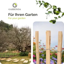 Garronda Staketenzaun 500 x 50 cm Braun/Holz