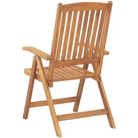 Beliani Beliani, Balkonset Hellbraun Akazienholz Verstellbar Rustikal Gartenmöbel Gartenmöbel Set