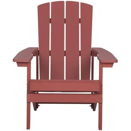 Beliani Gartenstuhl 75 x 88 x 75 cm rot