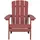 Beliani Gartenstuhl 75 x 88 x 75 cm rot