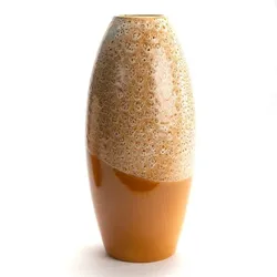 Vase Miranda 38 cm - Orange Rund Keramik Amadeus 15x15 cm