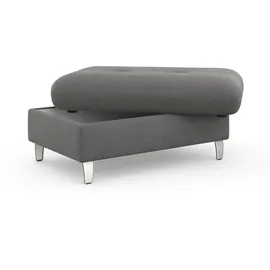 sit&more Hocker Marano mit Stauraum 102 x 43 x 67 cm Grau