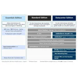 Microsoft Windows Server 2025 64Bit Standard OEM/DSP/SB, 16 Cores (deutsch) (PC) (EP2-25189)