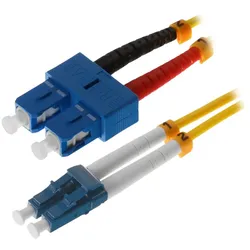 Helos Patch-Kabel - LC Single-Modus (M) zu SC Single-Modus (M)