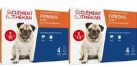 Clement Thekan Anti-Puces Anti-Tiques Chien 2-10kg 4 Pipettes Pipette(S) Unidose(S) 2x4 pc(s)