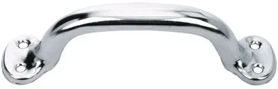 Hohlgriff, gelocht, L 145mm, Eisen, vernickelt