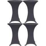 deluke Stehtischhusse AMAU Anthrazit Ø 60 cm 4er Set