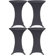 deluke Stehtischhusse AMAU Anthrazit Ø 60 cm 4er Set