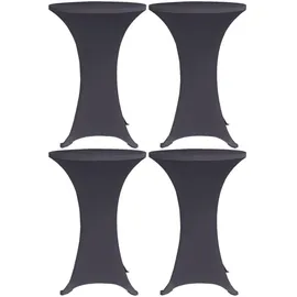 deluke Stehtischhusse AMAU Anthrazit Ø 60 cm 4er Set