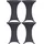 deluke Stehtischhusse AMAU Anthrazit Ø 60 cm 4er Set