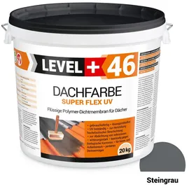 LEVEL+ Dachfarbe elastische Dicht-Polymermembrane L+46 Steingrau 20,0 kg