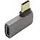 Roline USB4 Gen 3x2 Adapter Typ C ST/BU, Aluminium, 90°, flach, silberfarben