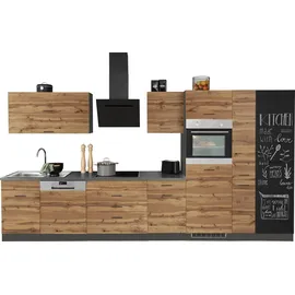 kochstation Küchenzeile KS-Trier 380 cm grau