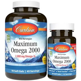 Carlson Labs Maximum Omega 2000 - 90 + 30 softgels