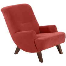 58 aufm Kessel Cocktailsessel Kajsa Velourstoff 58 x 71 x 70 cm Terracotta mit Relax-Funktion