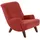 58 aufm Kessel Cocktailsessel Kajsa Velourstoff 58 x 71 x 70 cm Terracotta mit Relax-Funktion