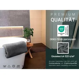 ZOLLNER Handtuchset 70 x 140 cm grau 3 St.