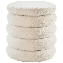 Kobolo Sitzhocker BAHATI25 in weiß, | Gr.: onesize