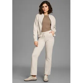 Ocean Sportswear Freizeitanzug OCEAN SPORTSWEAR, Damen, Gr. 40, beige, angeraute Sweatware, Obermaterial: 60% Baumwolle, 40% Polyester. Bündchen: 95% Baumwolle, 5% Elasthan.