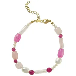 Gemshine Armband Zuchtperlen Armbänder & Armreife   Grau Damen 