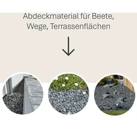 Schicker Mineral Basalt Ziersplitt 25 kg Anthrazit