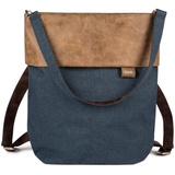 Zwei Damen Rucksack-Tasche Olli OR12 (7 Liter) Handtasche & Rucksack 2-in-1 wasserabweisende Schultertasche mit gepolstertem Laptopfach (bis 13"), Damentasche & Cityrucksack in Einem (blue)