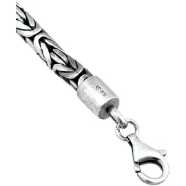 KUZZOI Twisted Armband aus 925 Sterling Silber schwarz 21 cm