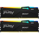 Kingston FURY Beast DDR5 6000MT/s RGB 64GB Kit (2x32GB) CL36 Schwarz KF560C36BBEAK2-64