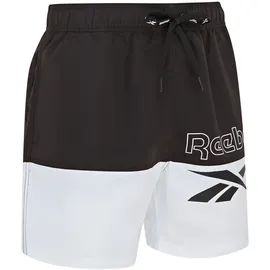 Reebok Badeshorts Rory Schwarz/Weiß S