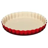 Le Creuset Tarte-Form, Ø 28 cm, Steinzeug, kirschrot