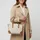 Michael Kors Murphy Large Umhängetasche Kunstleder Beige/Weiß