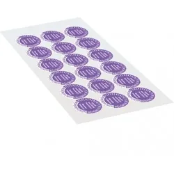 Dreifke® Prüfplakette Gepr.n. DGUV Vorschrift 3 28-33, violett, Schachbrettfolie, Ø30mm, 18 Stk.
