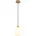 Hängeleuchte H Holz braun opal matt