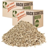 Hackschnitzel für Ofen Rindenmulch für Garten Hochbeet Holz Pflanzen Einstreu Holzhackschnitzel Grob Holzschnitzel Streu Beet Abdeckung Deko Abdeckung 20-500 kg Kingpower, Menge:40 kg