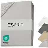 Esprit Spannbettlaken Baumwolle-Elasthan 100 x 200 cm Grau