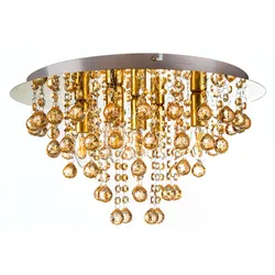 Deckenleuchte LONDON - gold - DH 46x27 cm