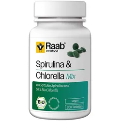 Raab Vitalfood Spirulina+Chlorella Bio Pulver